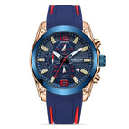 Megir Men's Watch Fashion Multi-Function Timing Waterproof Large Dial Quartz Sports Watch 2063