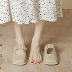 Women's 2022 spring and summer new soft slippers women's gentle sandals women's Muller shoes women's sandals and slippers 132-5