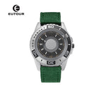 EUTOUR Tiktok men's watch women's watch Jane stainless steel with silicone creative magnetic black technology metal student men's watch