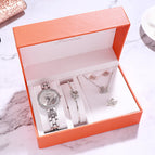 Women watch bracelet watch fashion lady students quartz swan watch set box gift zy037
