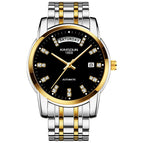 KIMSDUN steel belt fashion men's automatic watch mechanical watch waterproof business double calendar men's watch K-1967A