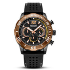 Megir Watch Men's Fashion Large Dial Chronograph Calendar Silicone Waterproof Sports Quartz Watch 2109