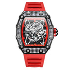 ONOLA ON3827D Full Diamond High Quality Live Fashion Waterproof Quartz Men's Watch Silicon