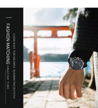 Oulm large dial men's watch quartz watch leisure time steel mesh belt watch tide brand HT9316B