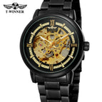 New Winner men watch European American Style Fashion Casual Hollow Automatic Mechanical men casual Watch SLZg78