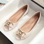 Women's fashion shoes 2022 new flat-bottomed women's shoes with peas for pregnant women wear size ladybugs U17