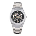 Fashion Square men Watch BESTWIN Hollow Men's Watch Butterfly Clasp Men's casual Quartz Watch 983-1