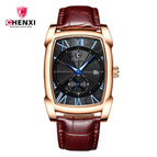 CHENXI Men's watch fashion square waterproof calendar quartz causal men's watch CX-8209