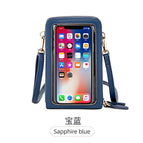Touch screen messenger mobile phone bag female 2022 new trendy multi-functional fashion simple shoulder small bag mini mobile phone bag SJ617