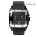[Ready stock]GUOU fanshion Women Watches Lady Luxury Wristwatches Rubber Silicon Dress Square Quartz Watch