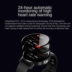 Dido smart watch men and women ECG heart rate monitor step motion information reminder watch sports watch