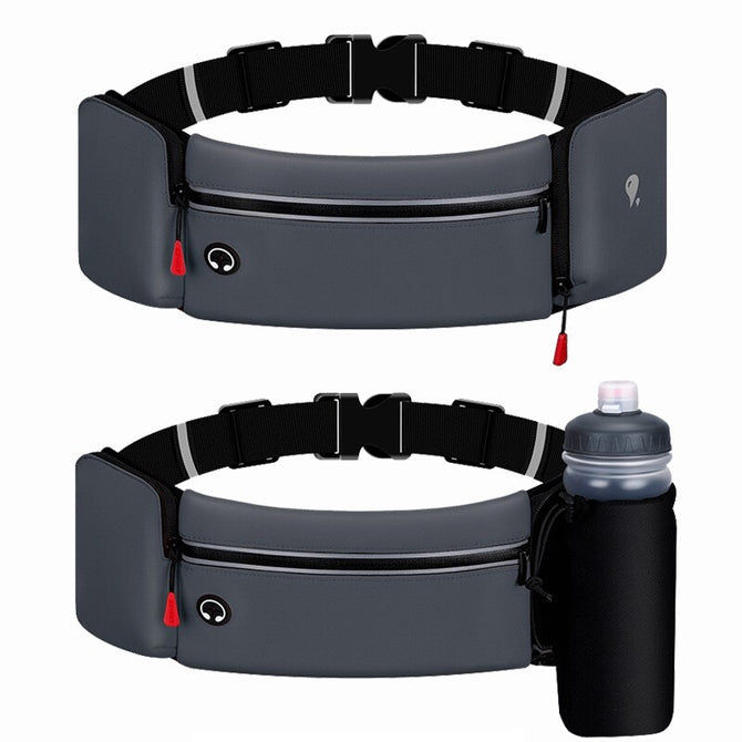 Outdoor big water bottle sports waist bag fitness running waist bag waterproof sports mobile phone bag