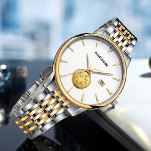KIMSDUN Women's Watch Waterproof Stainless Steel Calendar High-End Watch Business Men's casual quartz Watch K-1809B
