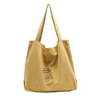 Korean simple canvas bag handbag online lazy printed handbag casual large-capacity shopping shoulder bag SR111-4