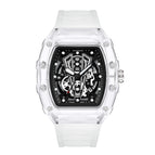 Kimsdun men's watch Full Transparent Quartz Fashion Waterproof Bucket Type Men's Watch K-2017B