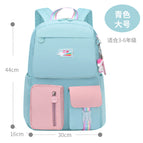 New schoolbags 6-12 ages lightweight and leisure children's shoulder bags lovely ladies contrasting color student bags 2251