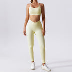 Women yoga suits 2023 new running Sportswear fast drying tight fitness running execise suit women 6921