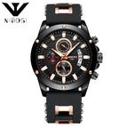 Relogio NIBOSI 2333 Mens Watches Top Brand Luxury Unique Sport Watch Men Quartz Clock Waterproof Wrist Watch Silicone Montre Homme