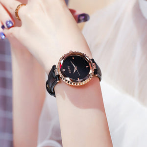 Guou 6014 Women's Watch Casual Waterproof Fashion New Korean Version Trend Simple Atmosphere Net Red Wind Watch