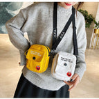 Sesame Street Small Bag Female Bag Mobile Phone Bag Ins Messenger Bag Wild Canvas Shoulder Bag Lady Bag
