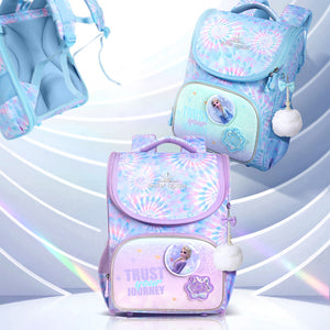 Children's schoolbags ridge protection girls primary school students tie-dye light backpacks FP8580