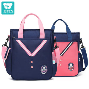 Primary and secondary school students tuition bag messenger bag boys and girls one-shoulder training class schoolbag hand-held diagonal dual-use 2803
