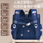 New primary school students horizontal schoolbag boys and girls refrigerator-style open door girls schoolbag large-capacity children's bag 5611