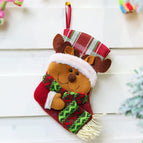3PCS Christmas socks gift bag christmas christmas fabric crafts christmas small socks christmas socks decoration 201929