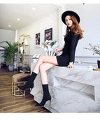 315-1 ladies simple women's boots stiletto super high-heeled sexy pedicure was thin pointed toe Lycra elastic short boots