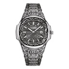 ONOLA ON3808 Fashion Men's Watch Waterproof Sports Steel strap men Watch retro creative watch