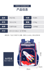 New children's school bag cartoon elementary school students Korean version of the backpack large capacity to reduce the burden on boys and girls lightweight backpack  schoolbag