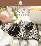 OLEVS Watch for men simple steel waterproof sports calendar quartz men watch ol5568uk