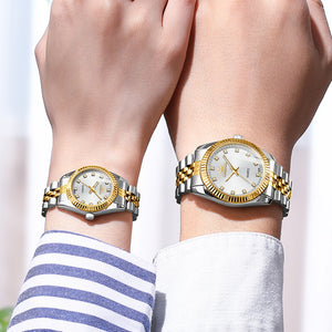 CHENXI Men and Women Watch Quartz Watch 004A Fashion waterproof casual watch CX004A inter gold