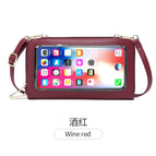 Touch screen mobile phone bag messenger mini bag 2022 new RFID anti-theft brush wallet women's long all-match women's bag SJ627