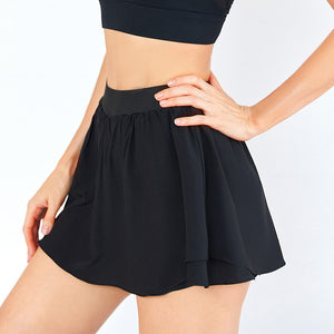 INS sports fitness yoga skirt pants women anti-walking light high waist close-up with lined sports shorts skirt Y26Q7519