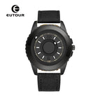 EUTOUR E027 Fashion student steel ball net red simple men and women fashion sports quartz watches canvas Tiktok watch with box gift for father