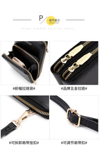 Touch screen mobile phone bag female transparent multi-function vertical mobile phone messenger mini bag mobile phone wallet bag SJ622