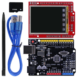 2.2 Inch TFT LCD Display Module Touch Screen Shield + ATmega328P Board Kit with USB cable TF Card / Pen Compatible for Arduino