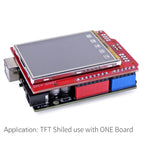 2.2 Inch TFT LCD Display Module Touch Screen Shield + ATmega328P Board Kit with USB cable TF Card / Pen Compatible for Arduino