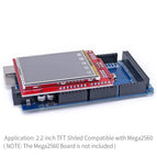 2.2 Inch TFT LCD Display Shield Touch Screen Module Onboard LM75 Temperature Sensor + Pen for Mega2560 Compatible for Arduino