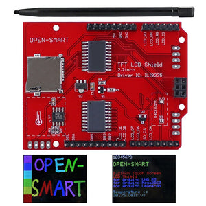 2.2 Inch TFT LCD Display Shield Touch Screen Module Onboard LM75 Temperature Sensor + Pen for Mega2560 Compatible for Arduino