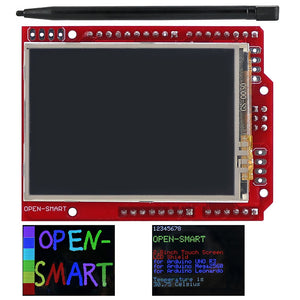 2.4 Inch TFT LCD Display Shield Touch Screen Module Onboard LM75 Temperature Sensor +Pen for Mega2560 And Compatible for Arduino