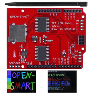 2.4 Inch TFT LCD Display Shield Touch Screen Module Onboard LM75 Temperature Sensor +Pen for Mega2560 And Compatible for Arduino