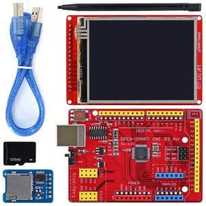 2.8 Inch 240x320 TFT LCD Display Kit Touch Screen Breakout Board + Easy-plug Air Board + Micro SD Module Compatible for Arduino