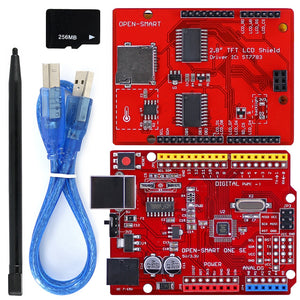 2.8 Inch TFT LCD Shield + 5V /3.3V ATMEGA328P Board Kit with TF Card Touch Pen USB Cable for Mega2560 And Compatible for Arduino