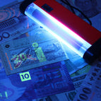 2 in 1 portable UV lamp fake money detector hand-held LED flashlight counterfeit currency detector counterfeit currency bill sec