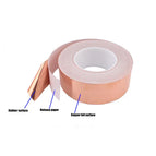 20 Meters Single Guide Copper Tape 0.05 Thick Copper Tape Copper Foil Tape Shielding Tape 3mm 4mm 5mm 6mm 7mm 8mm 10mm 12mm 18mm