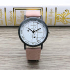 Youth Popular Watch Boys Personality Korean Fashion Leather-Belt Watch Mori Style School Student Watch English Dial Watch