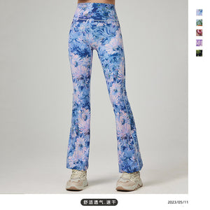 New Arrival Yoga pants Women's Quick-Drying Printing Yoga Pants Sports and Fitness Running Bootcut legging Slimming YC024