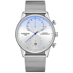 KIMSDUN Fashion ultra-thin watch men's trend multi-function waterproof quartz watch men's casual watch student K-1874B